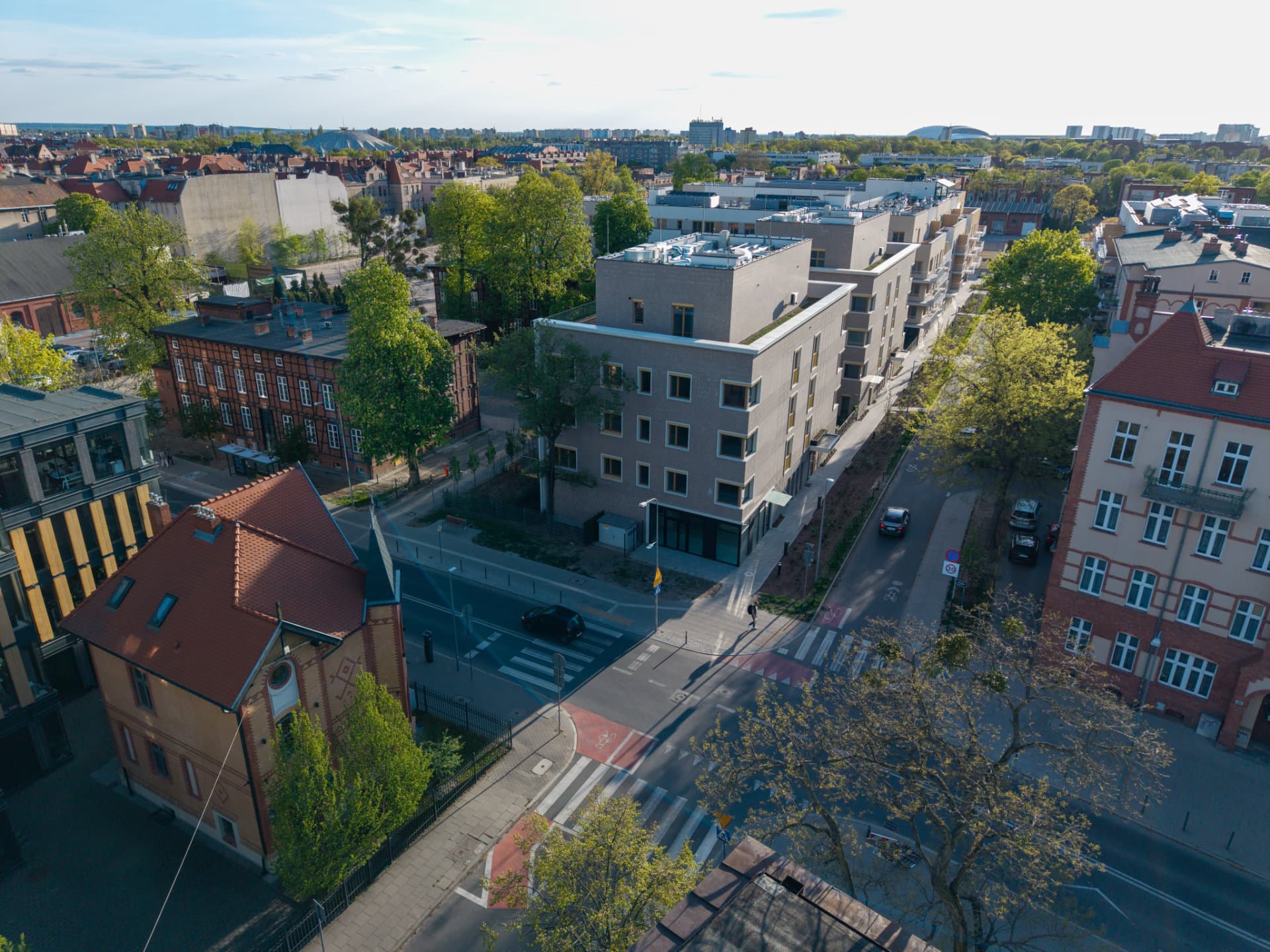 view of the estate from matejki street